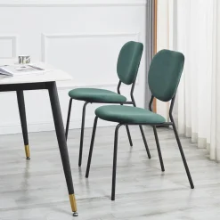 3S. x Home Lot de chaises SUZUKA avec son design scandinave vert New