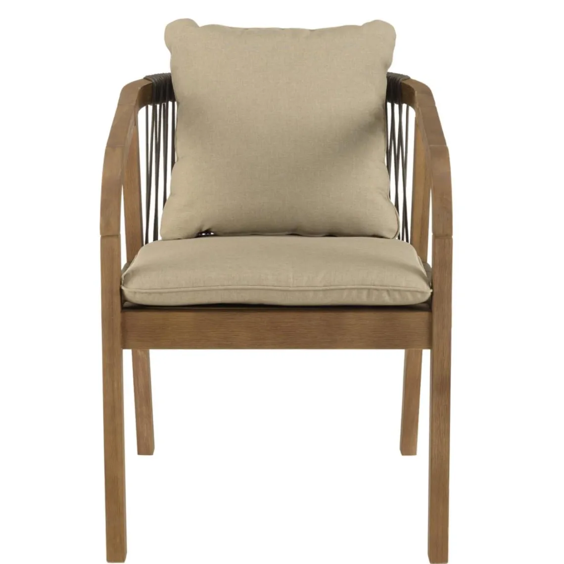 Macabane Lot n°4 Salon de jardin acacia vert sapin 6 personnes CELESTIN Sale