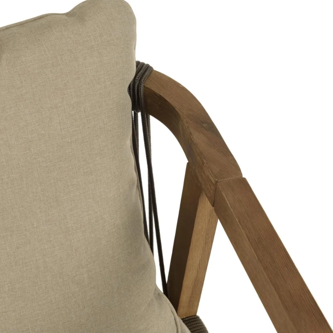 Macabane Lot n°4 Salon de jardin acacia vert sapin 6 personnes CELESTIN Sale