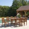 Macabane Lot n°113 Salon de jardin en teck huilé 8/10 personnes MAEVA Outlet