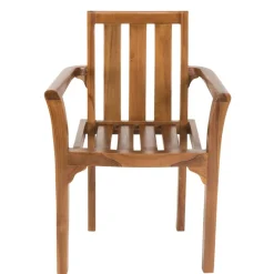 Macabane Lot n°113 Salon de jardin en teck huilé 8/10 personnes MAEVA Outlet