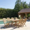 Macabane Lot n°150 Salon de jardin en teck 8/10 personnes FUN Online