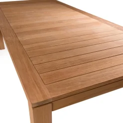 Macabane Lot n°167 Salon de jardin en teck et textilène 8/10 personnes New