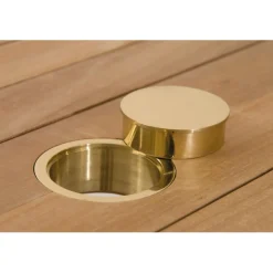 Macabane Lot n°155 Salon de jardin en teck et textilène 8/10 personnes