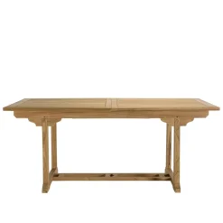 Macabane Lot n°157 Salon de jardin en teck et textilène 8/10 personnes Clearance