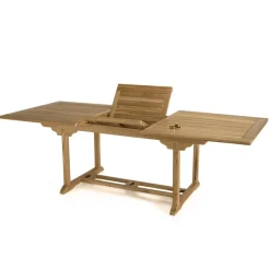 Macabane Lot n°157 Salon de jardin en teck et textilène 8/10 personnes Clearance