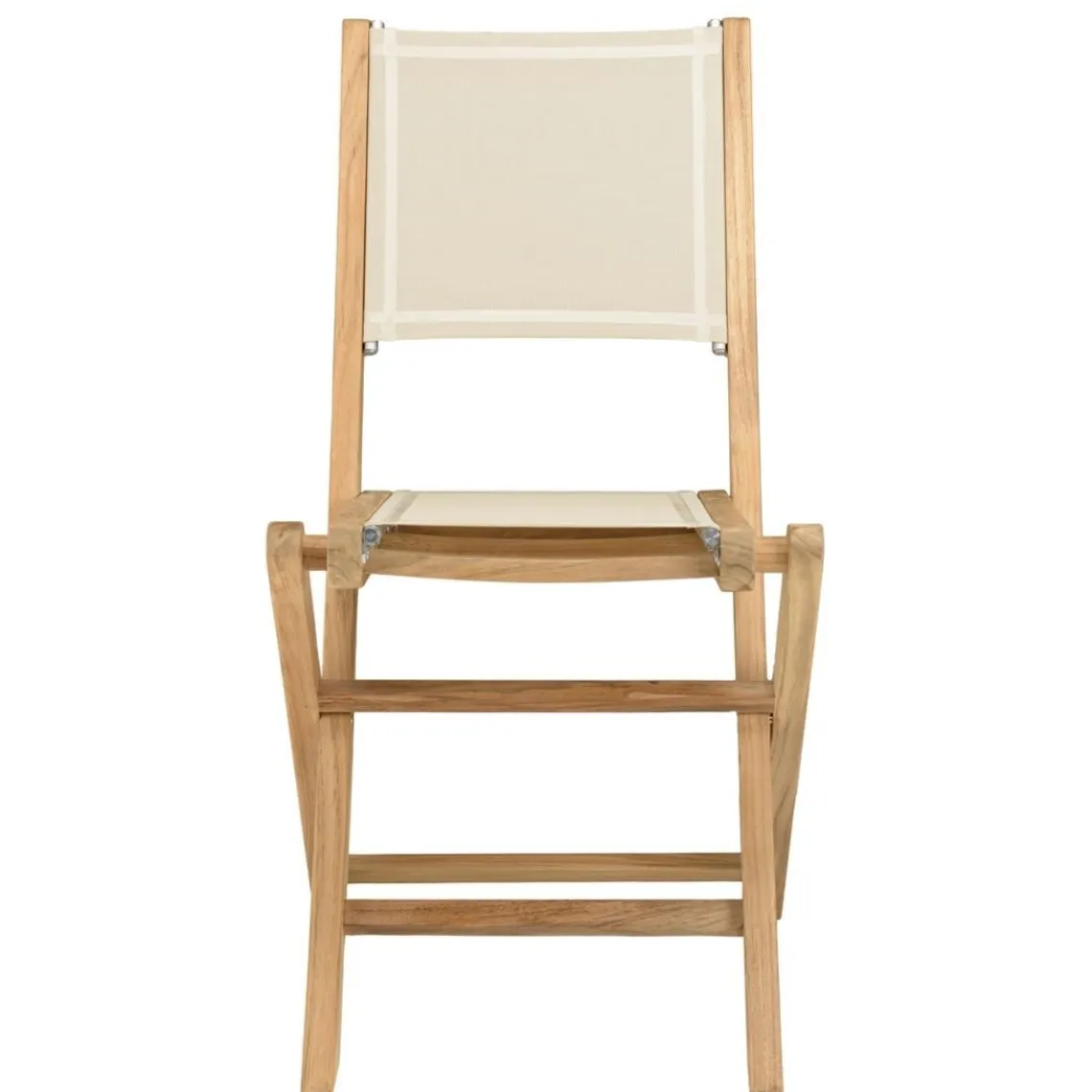 Macabane Lot n°160 Salon de jardin en teck et textilène 10/12 personnes Discount