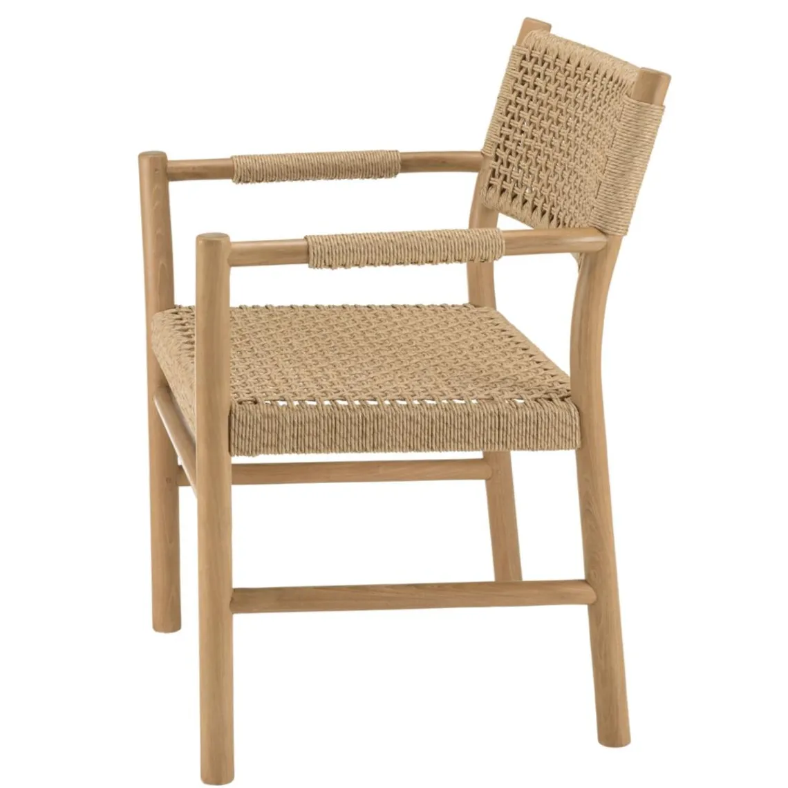 Macabane Lot n°4 Salon de jardin teck recyclé rotin synthétique 8 à 10 personnes VALERIA Best