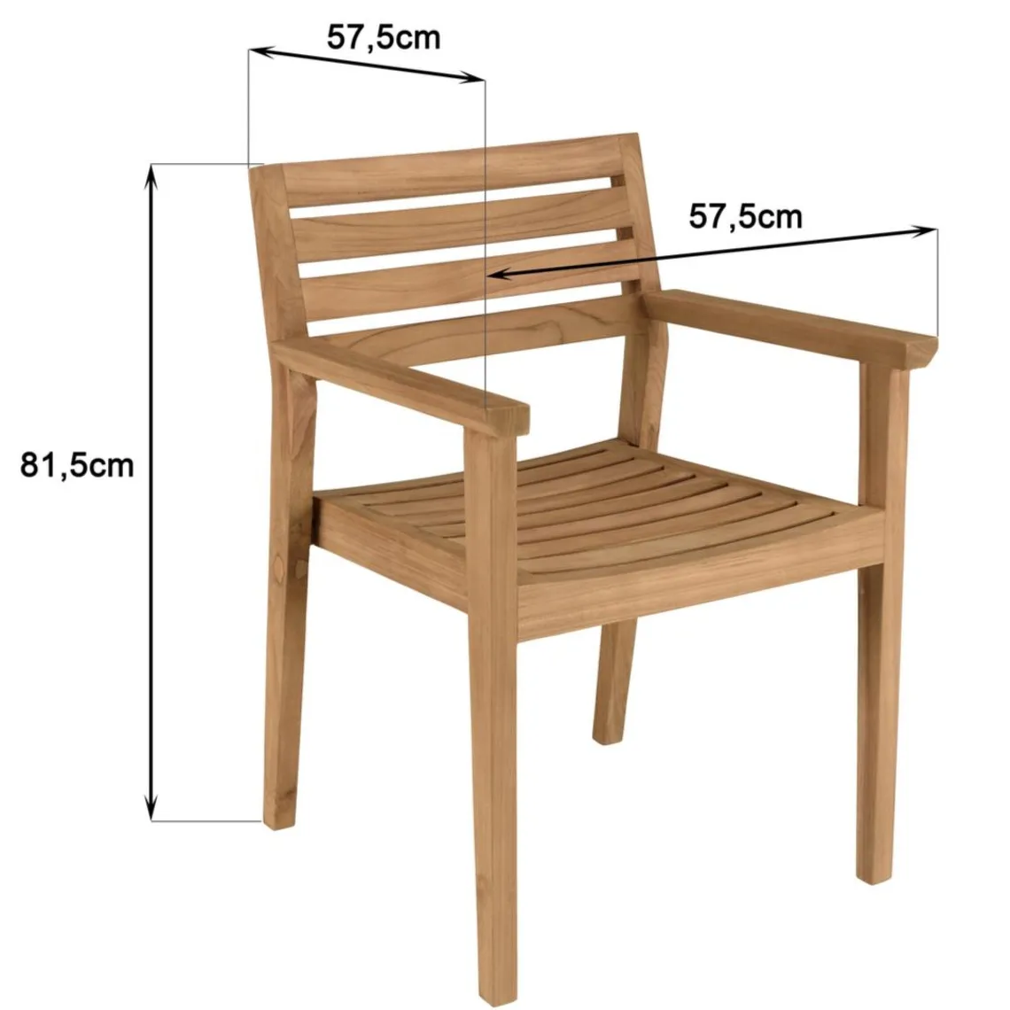 Macabane Lot n°5 Salon de jardin teck recyclé et teck 8/10 personnes KALLY Outlet