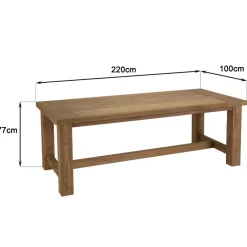 Macabane Lot n°17 Salon de jardin teck recyclé et rotin synthétique KALLY Discount