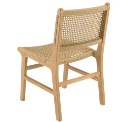 Macabane Lot n°16 Salon de jardin teck recyclé rotin synthétique 6 personnes VALERIA Discount