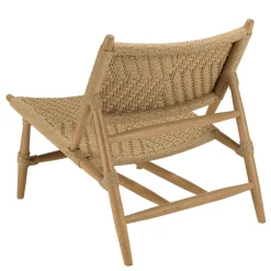 Macabane Lot n°35 Salon de jardin teck recyclé rotin synthétique 2 personnes VALERIA Outlet