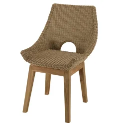 Macabane Lot n°15 Salon de jardin teck recyclé rotin synthétique 6/8 personnes KALLY Outlet