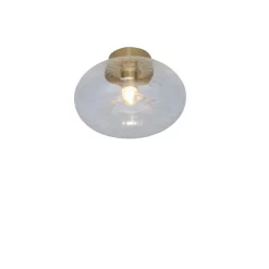 It s About Romi Luminaire de Plafond en Verre Brussells Rond Transparent Doré Sale