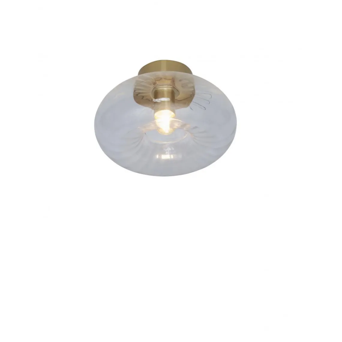 It s About Romi Luminaire de Plafond en Verre Brussells Rond Transparent Doré Sale