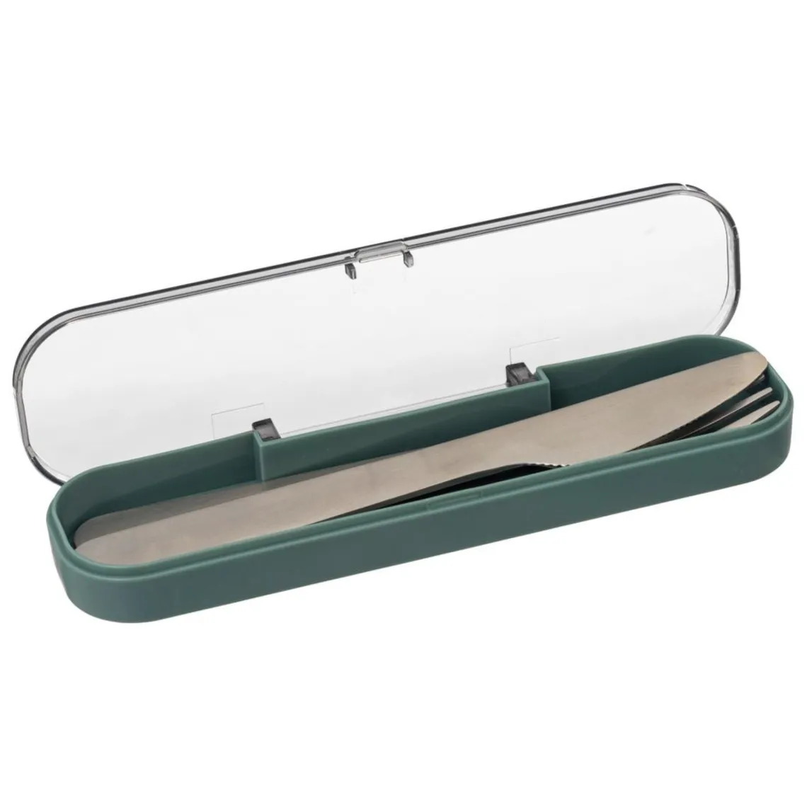 3S. x Home Lunch box double compartiments avec couverts - vert Best