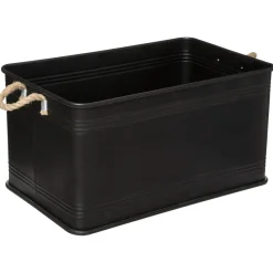 3S. x Home Malle en Métal Bois Noir Cuba Sale