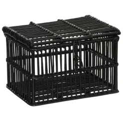 3S. x Home Malle en Rotin Noir LUM X3 Discount