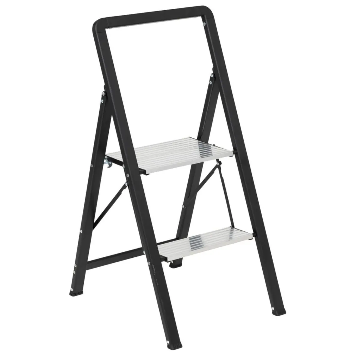 3S. x Home Marchepied en aluminium gris 2 marches Clearance