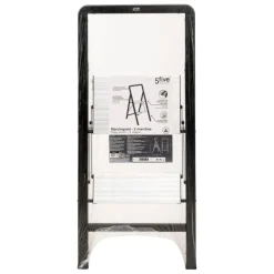 3S. x Home Marchepied en aluminium gris 2 marches Clearance