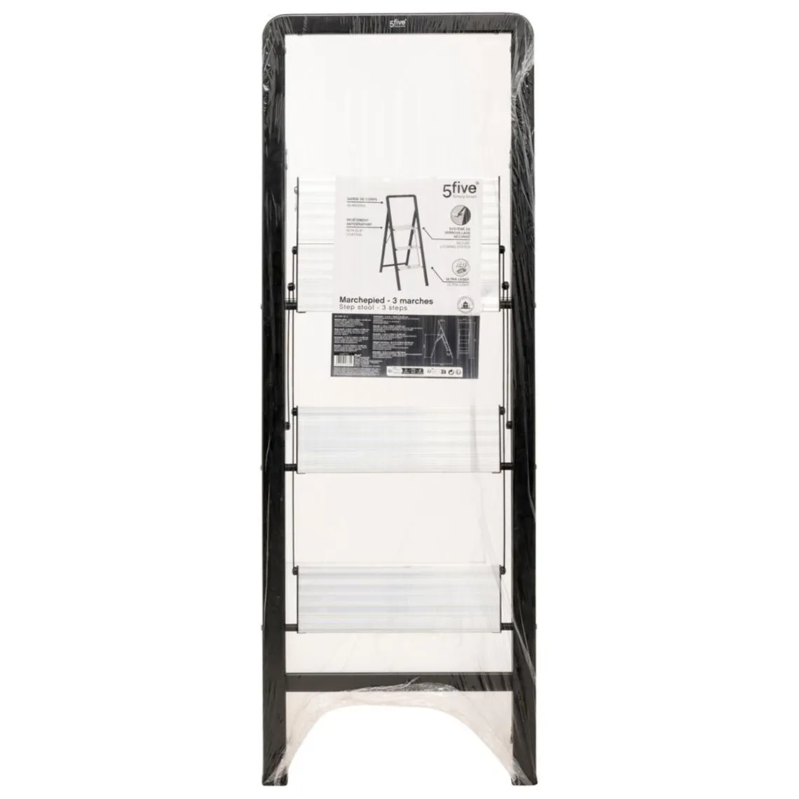 3S. x Home Marchepied en aluminium gris 3 marches Hot