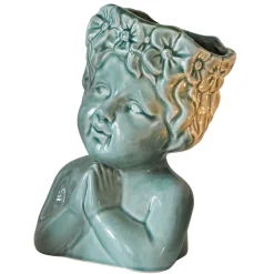 Becquet MARMOT CACHE POT VERT VISAGE ENFANT Online