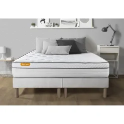 Septnuits Matelas double sommiers Luxe Ressorts memoire de forme 5 zones de confort MAXI epaisseur