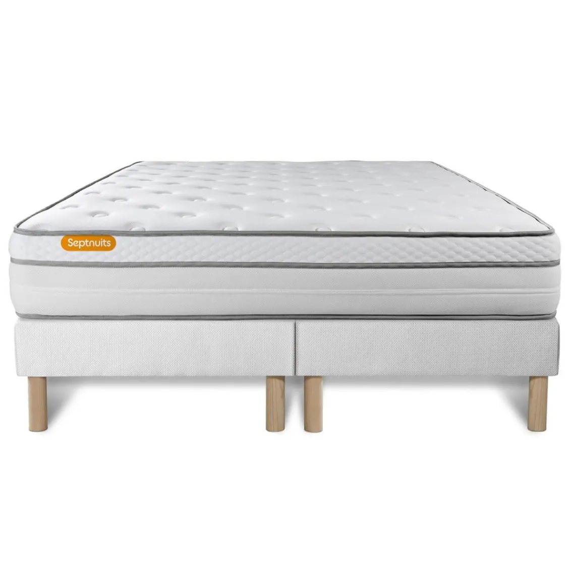 Septnuits Matelas double sommiers Luxe Ressorts memoire de forme 5 zones de confort MAXI epaisseur