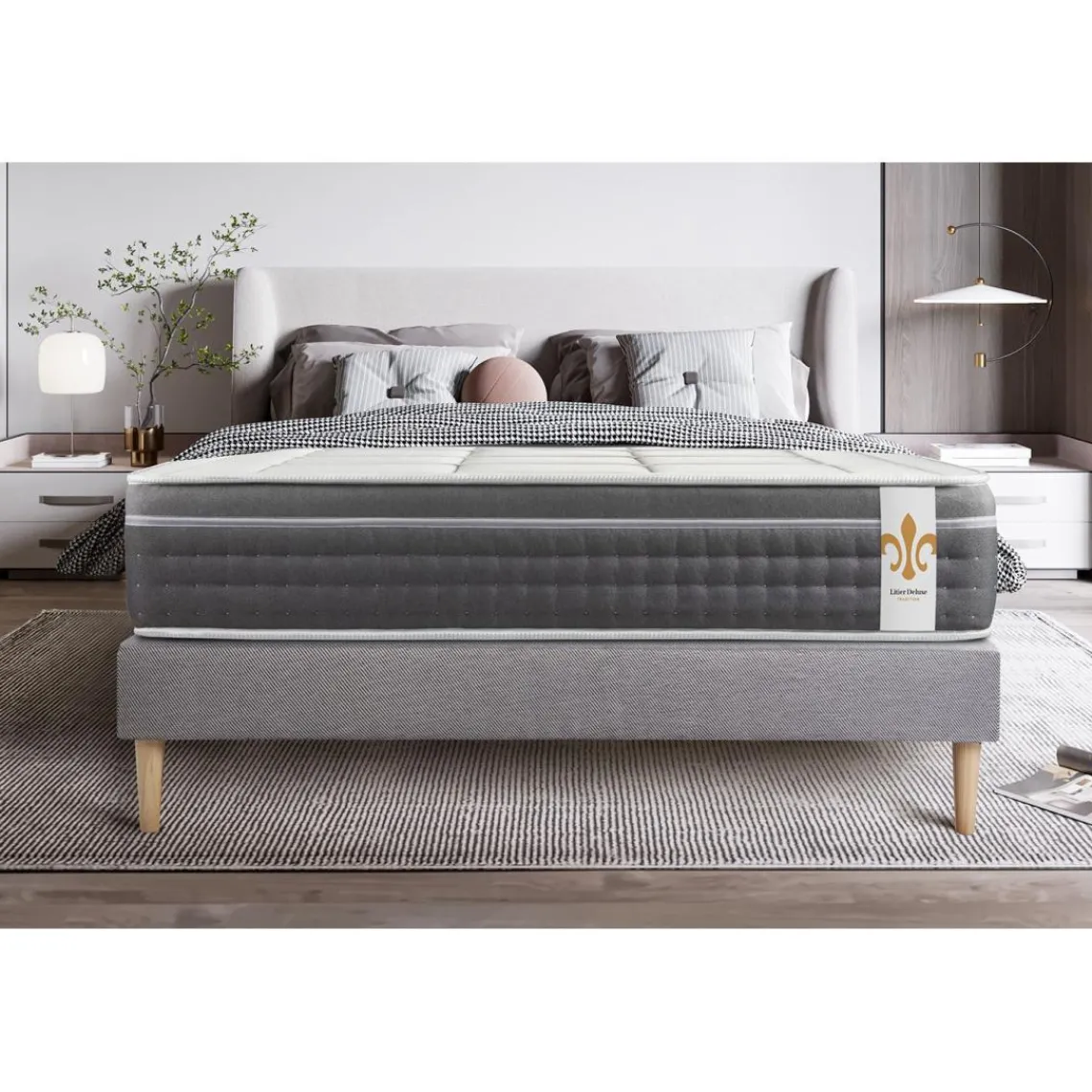 LITIER DELUXE Matelas Le Trente blanc Outlet