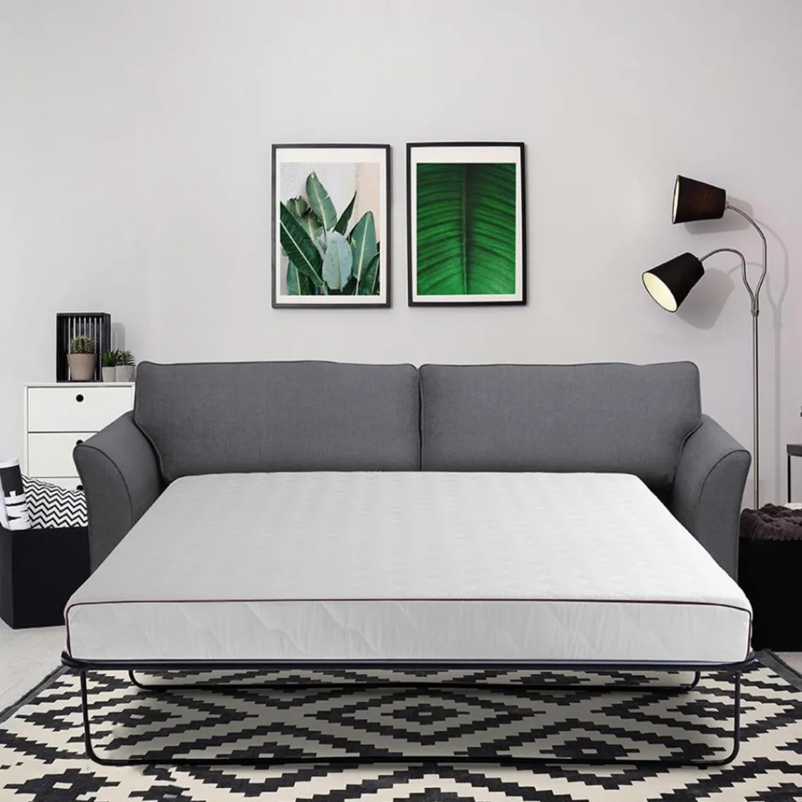 SAMPUR Matelas pour canape Lit convertible en mousse Outlet