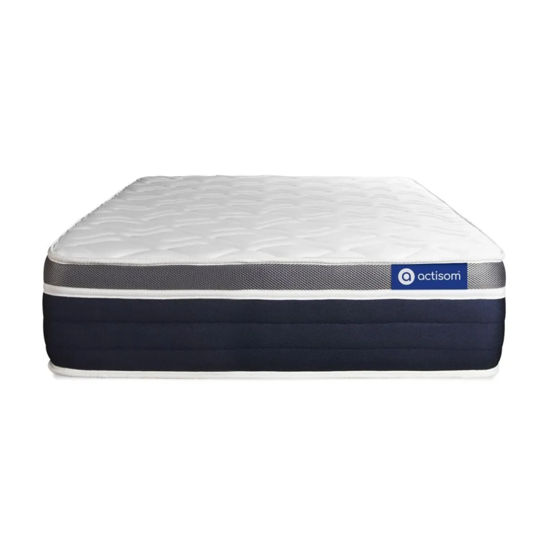 ACTISOM Matelas Ressorts ensaches memoire de forme Maxi epaisseur 7zones de confort ACTIFLEX CONFORT New