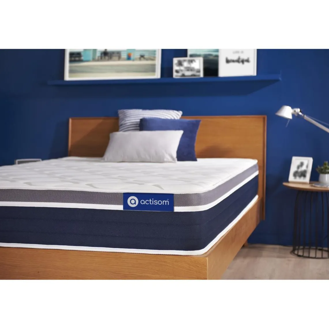 ACTISOM Matelas Ressorts ensaches memoire de forme Maxi epaisseur 7zones de confort ACTIFLEX CONFORT New