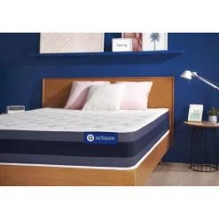ACTISOM Matelas Ressorts ensaches Memoire de forme ACTIFLEX MORPHO Maxi epaisseur 5 zones de confort Clearance