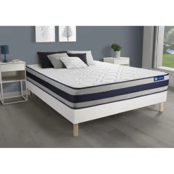 ACTISOM Matelas Ressorts ensaches et Memoire de forme ACTIFLEX ERGO Maxi epaisseur 5zones de confort New