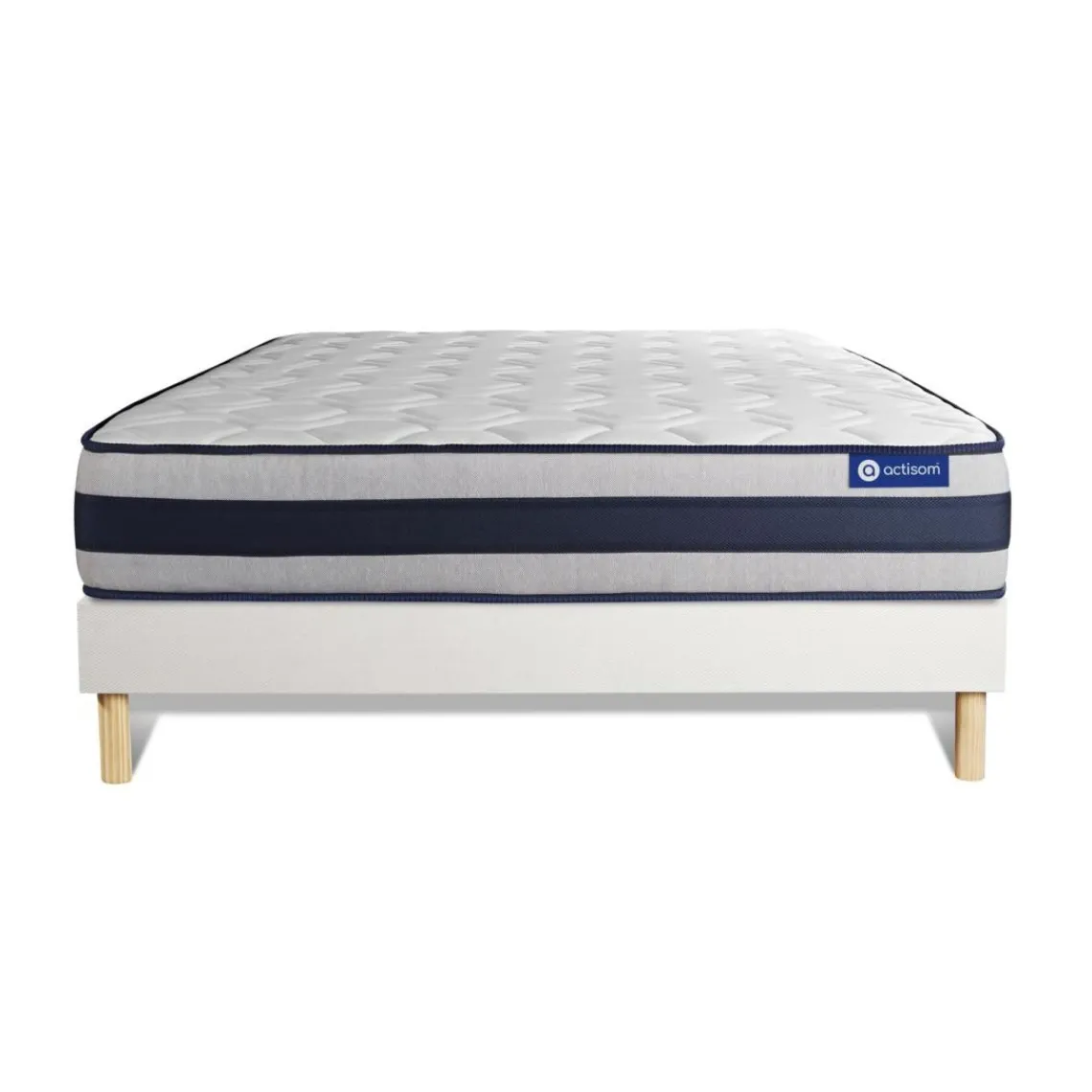 ACTISOM Matelas Ressorts ensaches et Memoire de forme ACTIFLEX ERGO Maxi epaisseur 5zones de confort New