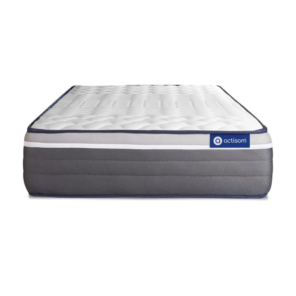 ACTISOM Matelas Ressorts ensaches Memoire de forme Maxi epaisseur 7zones de confort Hot