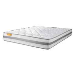 Septnuits Matelas sommier kit blanc Memo Spring Ressorts ensaches MAXI épaisseur Discount