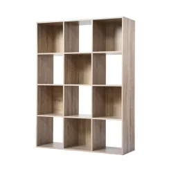 Calicosy Meuble à 12 cases en bois Beige Sale