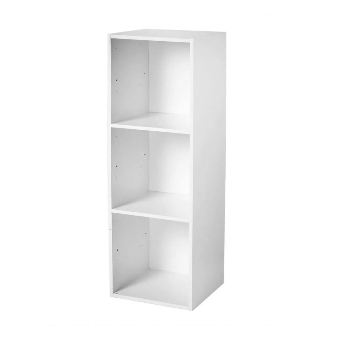 Calicosy Meuble à 3 cases en bois blanc Discount