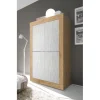 3S. x Home Meuble 4 portes effet bois blanc Online