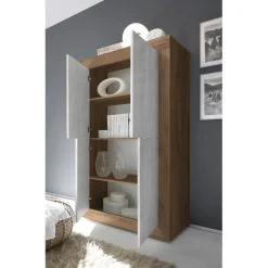 3S. x Home Meuble 4 portes en bois bicolore Sale