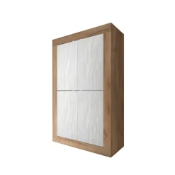 3S. x Home Meuble 4 portes en bois bicolore Sale