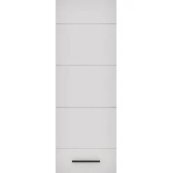 3S. x Home Meuble à étagères avec porte L38xH110cm Blanc brillant Discount