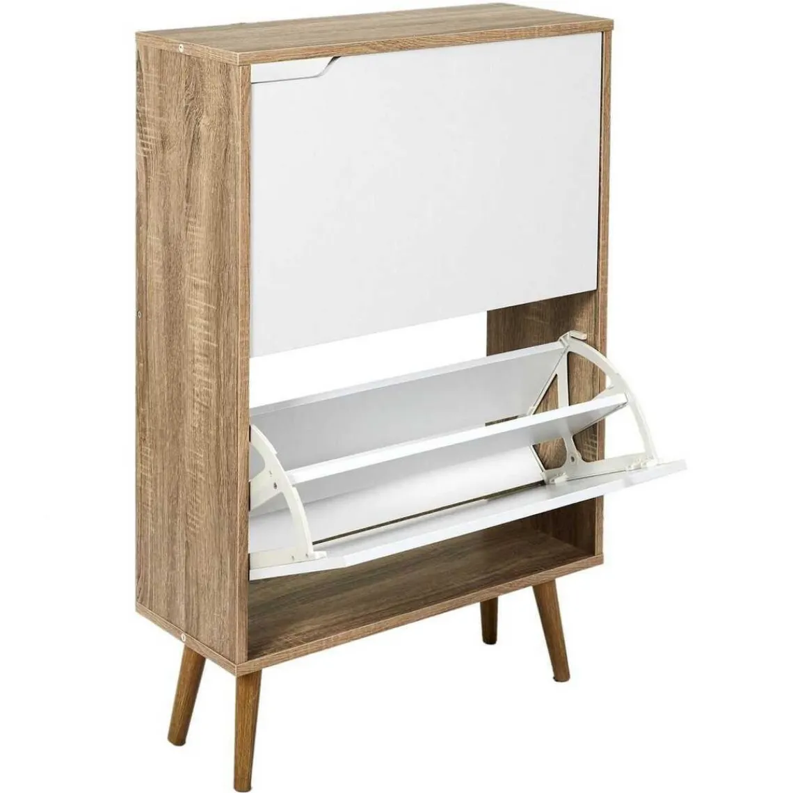 3S. x Home Meuble A Chaussures 2 Portes en Bois Discount