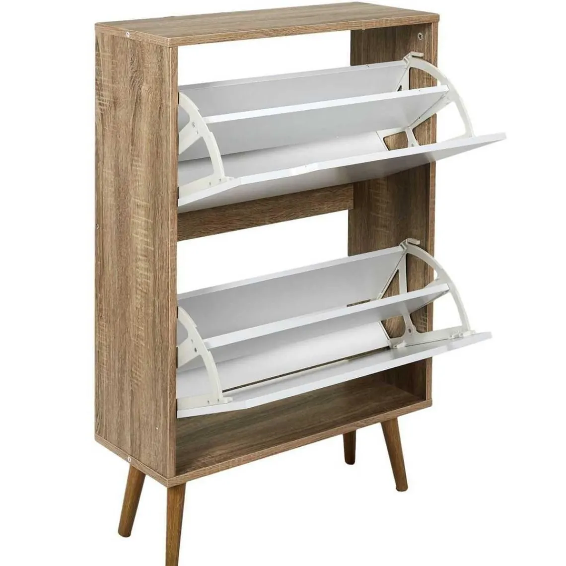 3S. x Home Meuble A Chaussures 2 Portes en Bois Discount