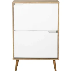 3S. x Home Meuble A Chaussures 2 Portes en Bois Discount