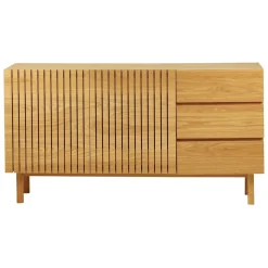 Zago Meuble bas 2 portes 3 tiroirs naturel Beige Online