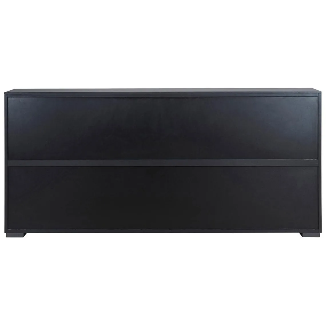 Zago Meuble bas 5 portes chêne naturel et laqué anthracite Beige Clearance