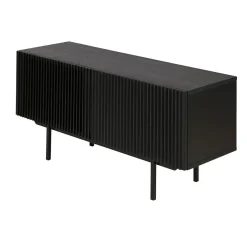 Zago Meuble bas 2 portes Noir New