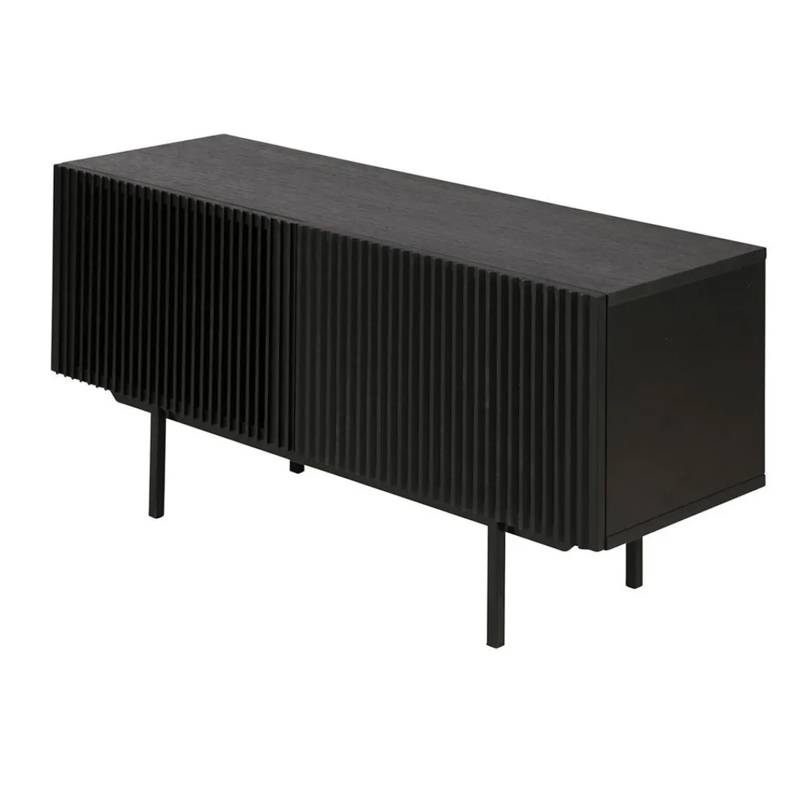 Zago Meuble bas 2 portes Noir New